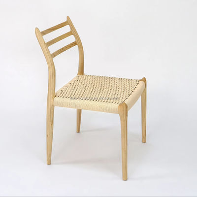 Comfortabele handgeweven Y mail verpakking moderne stijl buitenste massieve houten touw stoel voor eet- en woonkamermeubelen