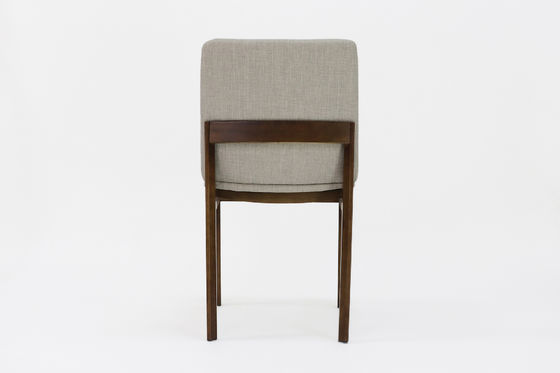 Eetstoel van massief hout met op maat gemaakte bekleding W46*D49*H83CM