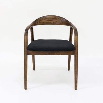 Moderne restaurantmeubilair Ruimte stoel van massief hout met opvouwbare functie en stoffenbedekking W56*D55.5*H73.5CM