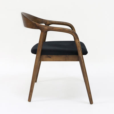 Moderne restaurantmeubilair Ruimte stoel van massief hout met opvouwbare functie en stoffenbedekking W56*D55.5*H73.5CM