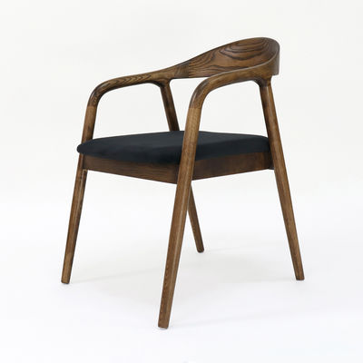 Moderne restaurantmeubilair Ruimte stoel van massief hout met opvouwbare functie en stoffenbedekking W56*D55.5*H73.5CM