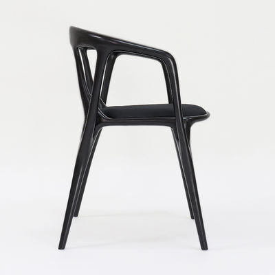 2024 Vintage Nitrolacquer Afwerking Houten Kunstmatige Meubelen Op maat Stoffen Stoelen Eetstoel voor Restaurant