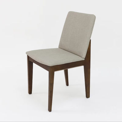 Moderne stijl Nitrolacquer Finish Solid Wood Eetstoel met bekleding en accentarm