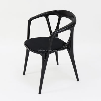 Houten kunstmatige gepersonaliseerde stoffen bekleding van massief hout Eetstoel voor moderne restaurant zitoplossing