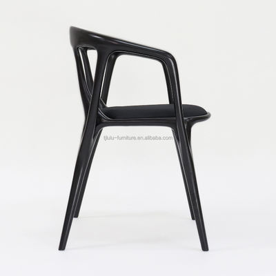 Houten kunstmatige gepersonaliseerde stoffen bekleding van massief hout Eetstoel voor moderne restaurant zitoplossing