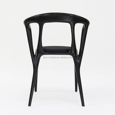 Houten kunstmatige gepersonaliseerde stoffen bekleding van massief hout Eetstoel voor moderne restaurant zitoplossing