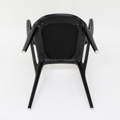 Houten kunstmatige gepersonaliseerde stoffen bekleding van massief hout Eetstoel voor moderne restaurant zitoplossing