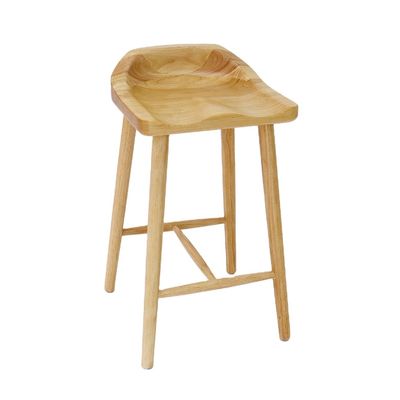 Barstoel van massief hout voor huisbar en huishoudelijk meubilair in Noorse stijl