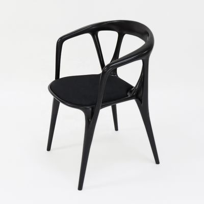 Houten frame stoffen fauteuil voor Nordic stijl Hotel Restaurant Eetkamer Meubelen Woonkamer Slaapkamer