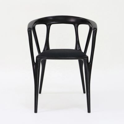 Houten frame stoffen fauteuil voor Nordic stijl Hotel Restaurant Eetkamer Meubelen Woonkamer Slaapkamer