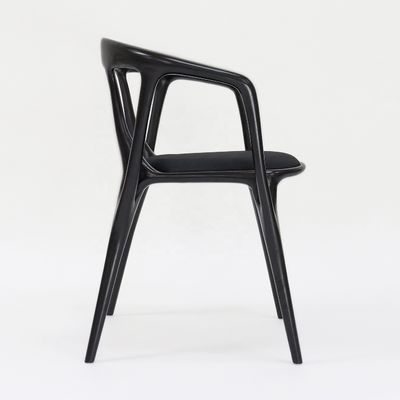 Houten frame stoffen fauteuil voor Nordic stijl Hotel Restaurant Eetkamer Meubelen Woonkamer Slaapkamer