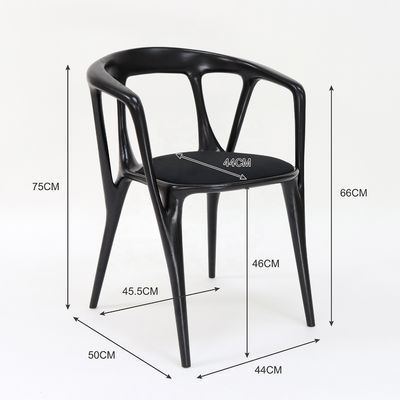 Houten frame stoffen fauteuil voor Nordic stijl Hotel Restaurant Eetkamer Meubelen Woonkamer Slaapkamer