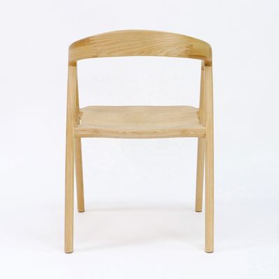 Moderne restaurant in Noorse stijl Houten fauteuil Design Solid Ash Houten eetstoelen met huismeubilair en postverpakking