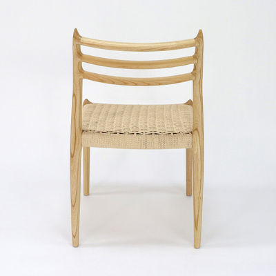 Handgeweven stoel voor het eten met touw voor restaurantbouw