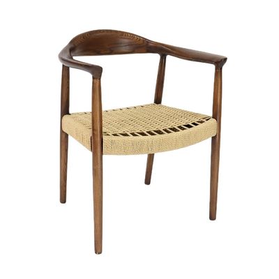 Persoonlijke Kennedy armleunstoel Moderne Noordse stijl President van massief hout Eetstoel voor restaurant en café