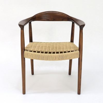 Persoonlijke Kennedy armleunstoel Moderne Noordse stijl President van massief hout Eetstoel voor restaurant en café