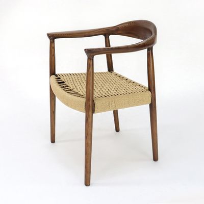 Persoonlijke Kennedy armleunstoel Moderne Noordse stijl President van massief hout Eetstoel voor restaurant en café