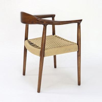 Persoonlijke Kennedy armleunstoel Moderne Noordse stijl President van massief hout Eetstoel voor restaurant en café