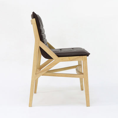 Vakantiefaciliteiten Eetstoel van massief hout voor restaurant Moderne eenvoud Huishoudelijk meubilair W54*D57*H88.5CM