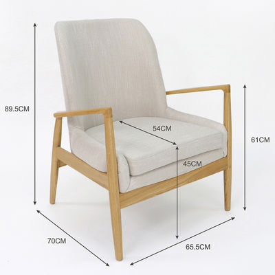 Moderne design Solid Wood Frame Leisure Sofa Stoel voor woonkamer Nordic Luxury Lounge Chair