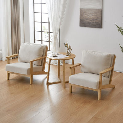 Moderne design Nordic Luxury Lounge Chair Solid Wood Leisure Sofa Stoel voor woonkamer Meubelen Postverpakking Y