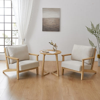 Moderne design Nordic Luxury Lounge Chair Solid Wood Leisure Sofa Stoel voor woonkamer Meubelen Postverpakking Y