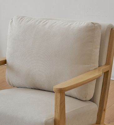 Moderne design Nordic Luxury Lounge Chair Solid Wood Leisure Sofa Stoel voor woonkamer Meubelen Postverpakking Y