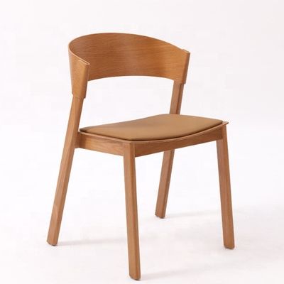 OEM-service geaccepteerd Moderne Noorse eetkamer Antieke gebogen massief houten stapelbare stoel Volledig geassembleerd met en OEM