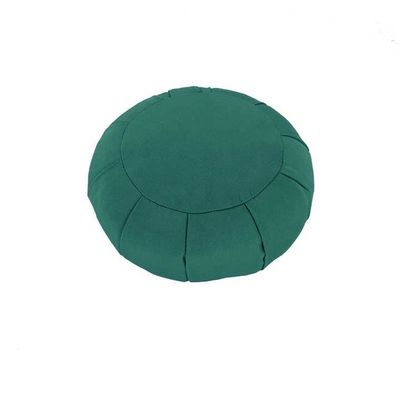 Moderne donkere blauwe katoenen stoel met bolster van bokweed en massief hout