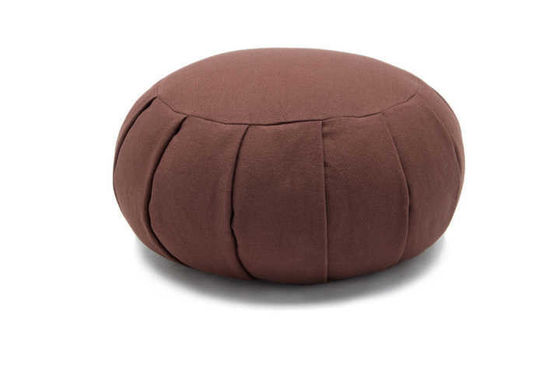 Moderne donkere blauwe katoenen stoel met bolster van bokweed en massief hout