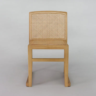 Houten eetstoelen U Stapelbare rattan rugleuningen Meubelen voor hotelrestaurant GEEN Opvouwbare meubels Afwerking Nitrolacquer