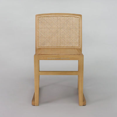 Houten eetstoelen U Stapelbare rattan rugleuningen Meubelen voor hotelrestaurant GEEN Opvouwbare meubels Afwerking Nitrolacquer