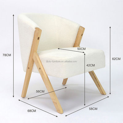 Sofa stoel van natuurlijk massief hout Nordic Design voor woonkamermeubilair Natuurlijke kleur Vrije tijd stijl