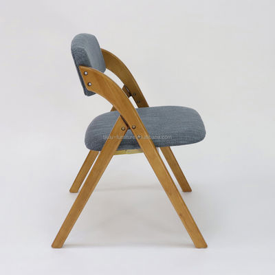 Vintage houten klassieke meubels opvouwbare massieve houten eetstoel voor eetkamer in walnoot/natuurlijk/zwart