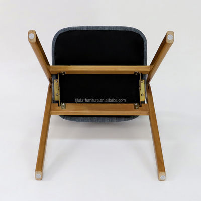 Vintage houten klassieke meubels opvouwbare massieve houten eetstoel voor eetkamer in walnoot/natuurlijk/zwart