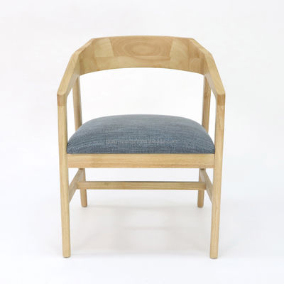 Op maat gemaakte moderne houten eetstoel voor restaurant Hotel Stoffenbekleding Walnoot/Natuurlijk/Zwart