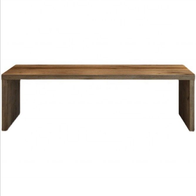 Moderne ontwerp computer bureau en conferentietafel van massief hout voor samenwerkingsverband