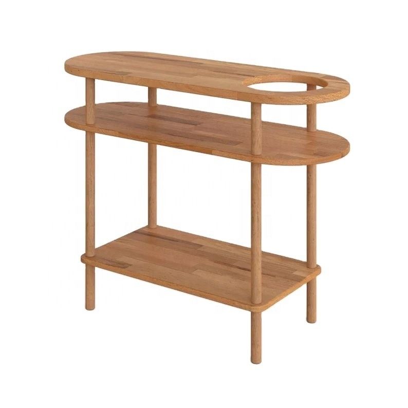 Specifieke CONSOLE TABEL Massief hout natuur tafel voor aanpassing Huis ingang Badkamer Sofa Gang
