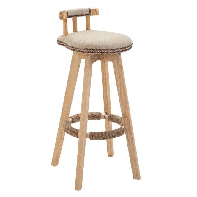 Moderne Noordse barstoelen met hoge dichtheid spons en stof/leer stoel
