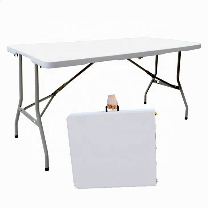 Postverpakking Y Keuken Tuin Buiten Witte kunststof opvouwbare tafels en stoelen voor onkruidplanten