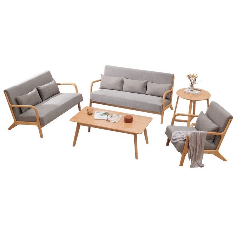 Woonkamermeubilair nieuwste op maat gemaakte uitstekende vakmanschap sectioneel sofa met houten been houten been woonkamer sofa set
