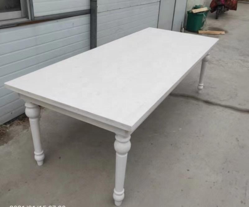 E-mailverpakking Y massief hout Hoofdmateriaal Huur Huwelijks evenement Outdoor Eetplaatsen Boerderij tafels Opvouwbare tafel