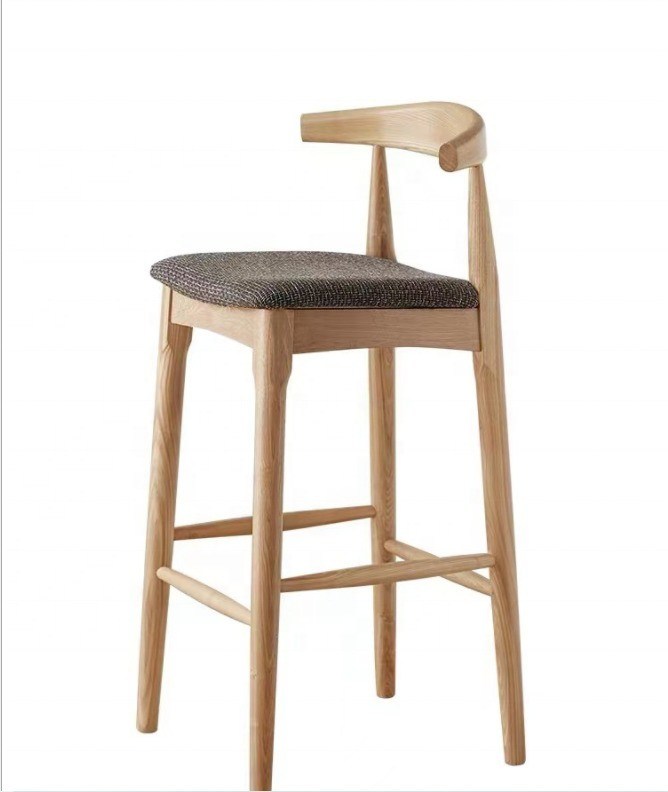 Hoogste rug Barstoelen van massief hout voor huishoudelijk meubilair Comfortabel en stijlvol