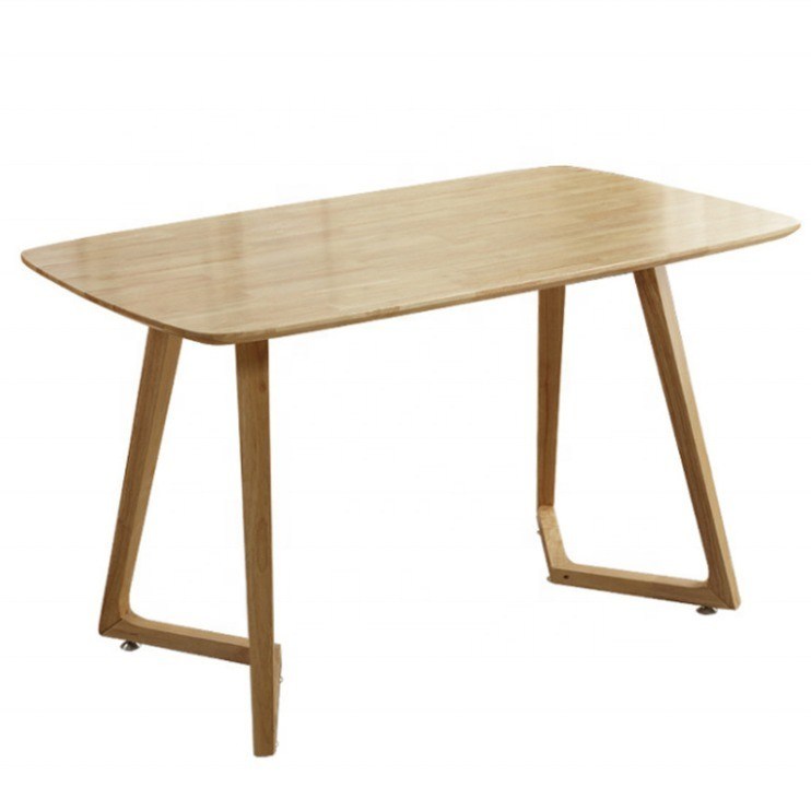 Eettafel van massief hout in Nordic-stijl voor huishoudelijk meubilair in het ziekenhuis in rechthoekige vorm