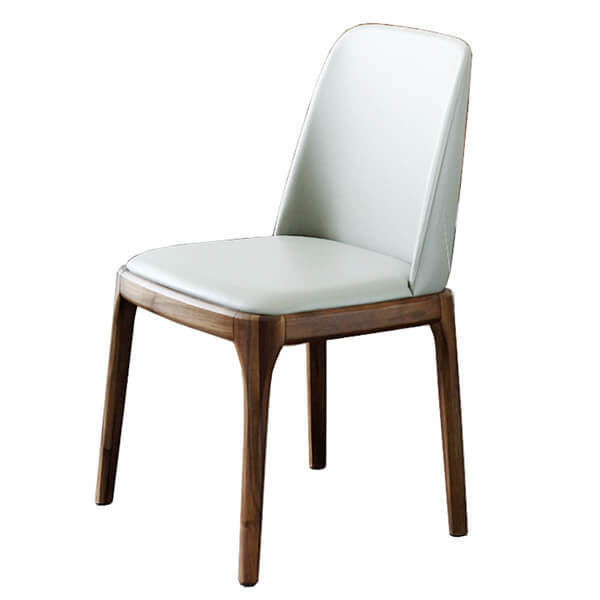 Moderne Nordic Leisure Back Stof Teak Massief Hout Eetstoel voor meubels van koffiewinkels en restaurants
