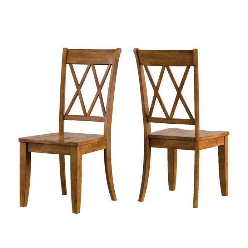 Eetstoel van massief hout voor hotel en restaurant Classic Cross Back Design Robuuste constructie