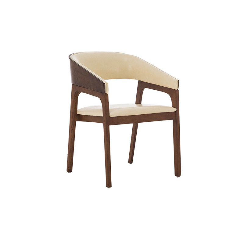 Nordic Solid Wood Design Presidentstoel Zwart Lederen Meubelen Opmerking fauteuil Stoel Voor Restaurant Garantie Eén Jaar