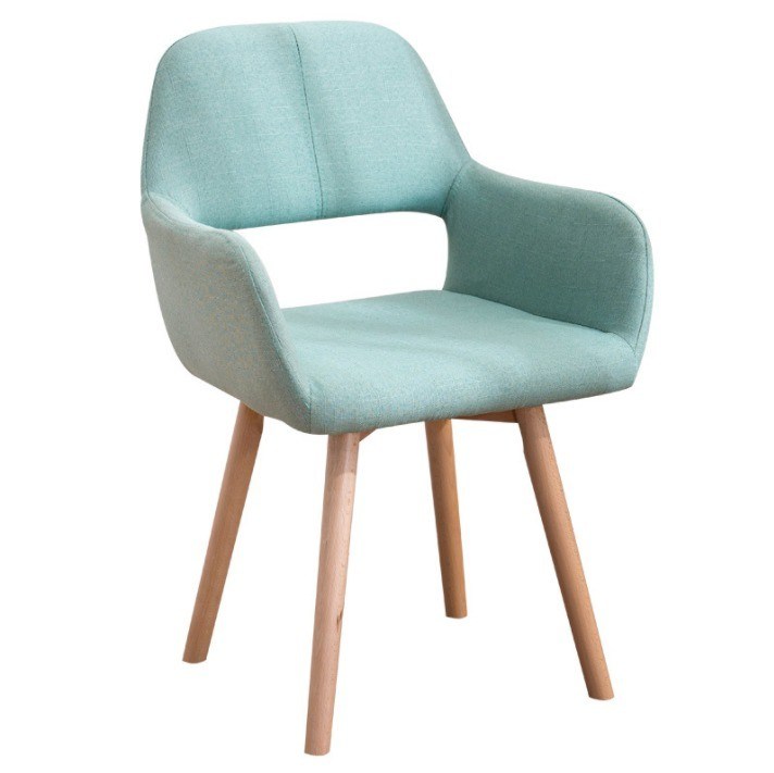 Eetkamermeubilair van massief houten benen Nordic Kleurrijke gepoleerde eetstoel voor klantvereisten