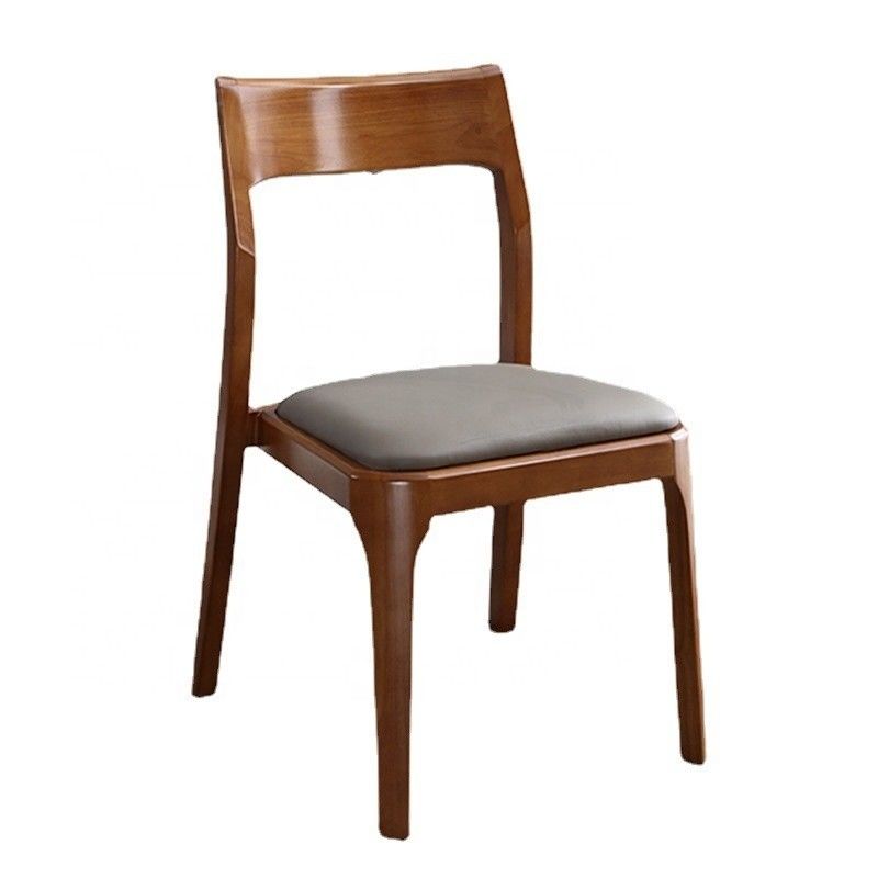 Postverpakking Y Houten Nordic Light Luxe Hotel Cafe Stapelbare leer gepoleerde eetstoel