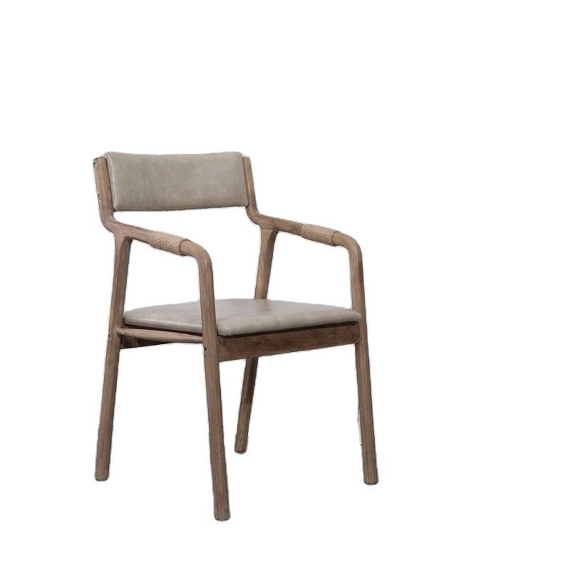 Eetkamermeubilair Massivhouten Vintage stijl touw Ingericht Eetstoel